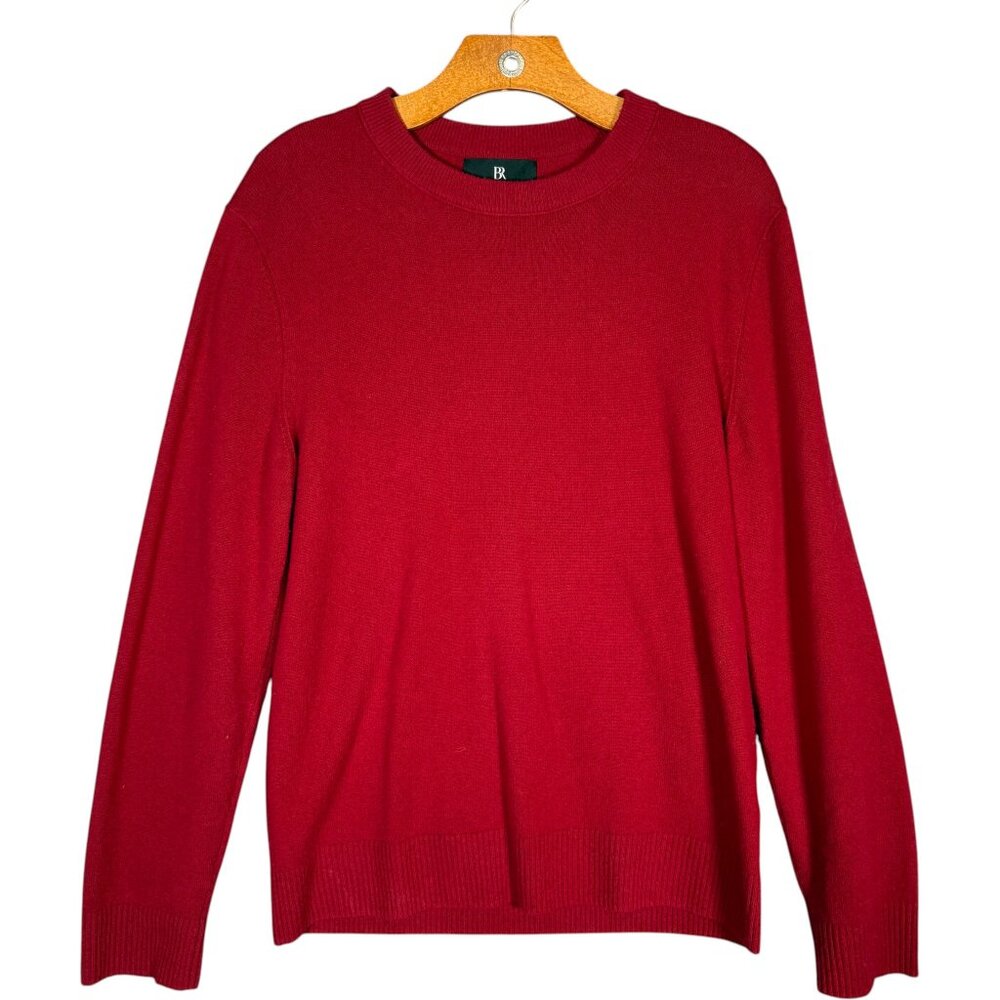 Banana Republic Men's 100% Cashmere Sweater Crew Neck Red Preppy M